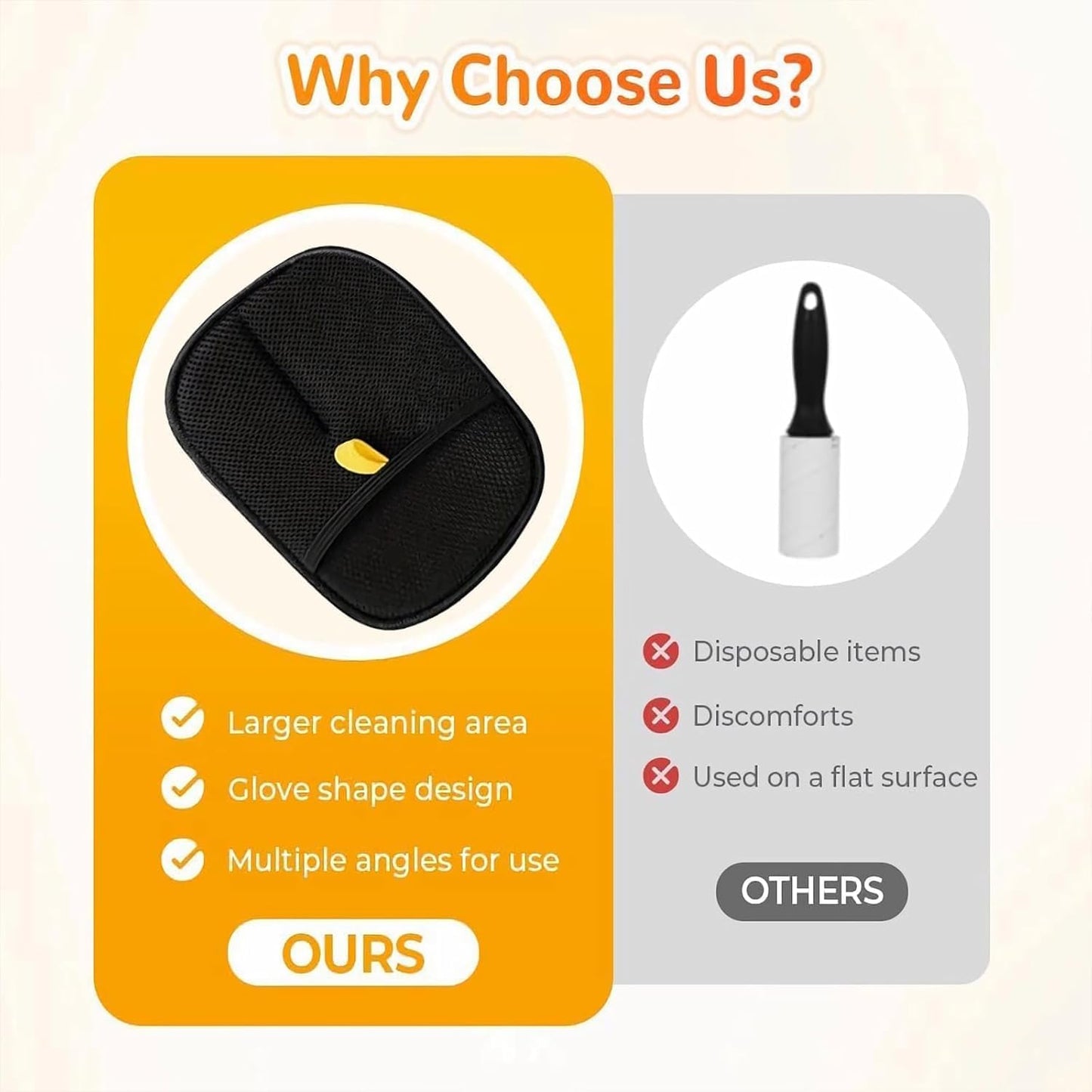 Electrostatic Pet Hair Removal Gloves