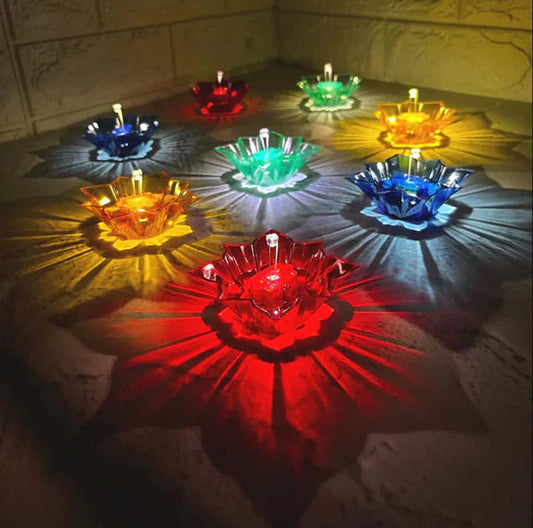 Colourful Reflection Diyas (Reusable)
